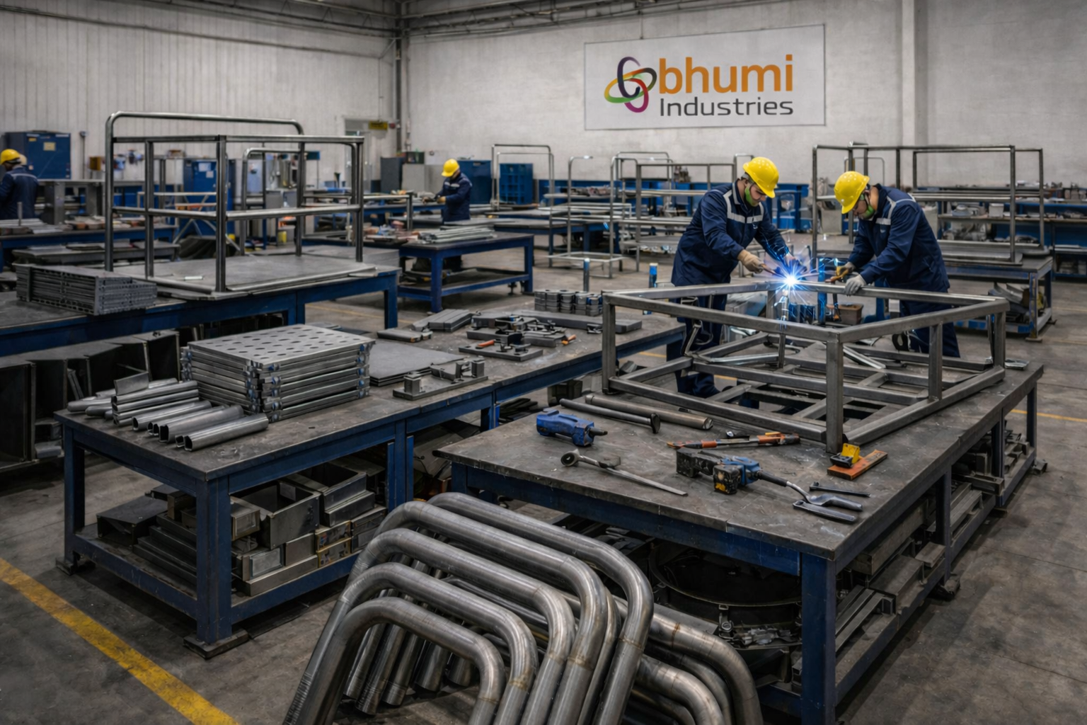 Bhumi Industries pipe and sheet fabrication work